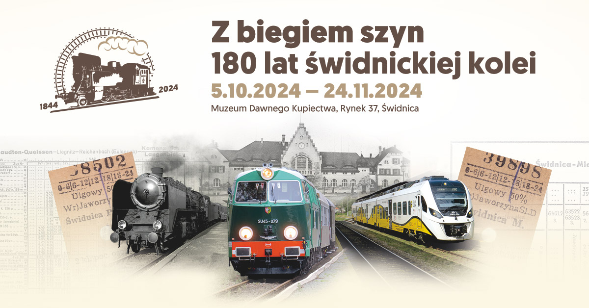 Z biegiem szyn. 180 lat świdnickiej kolei. Niesamowita wystawa w Muzeum Dawnego Kupiectwa