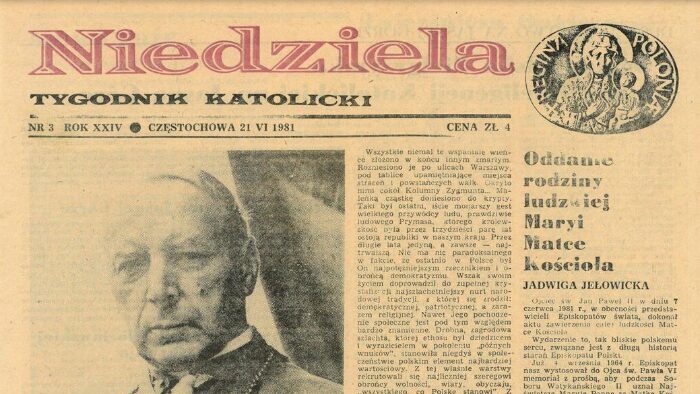 Archiwum Niedzieli dostępne on-line. 100-letnia historia katolickiego dziennikarstwa