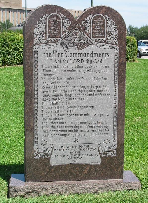 Ten_Commandments_Monument Dziesięć Przykazań