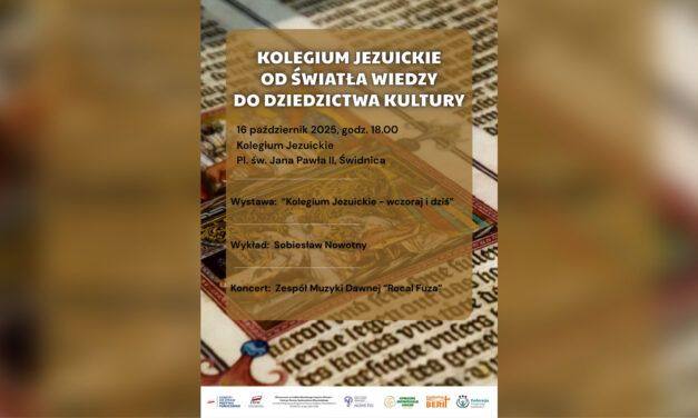 Świdnica odkrywa jezuickie dziedzictwo na nowo. Rusza projekt „Kolegium Jezuickie – od światła wiedzy do dziedzictwa kultury”